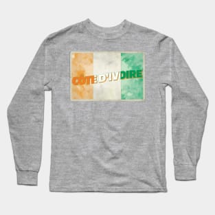 Cote D'Ivoire Vintage style retro souvenir Long Sleeve T-Shirt